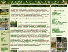 Tablet Screenshot of herpsofarkansas.com